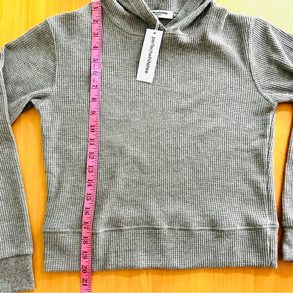 perfectwhitetee Azalia Waffle Hoodie - S NWT - Picture 7 of 10
